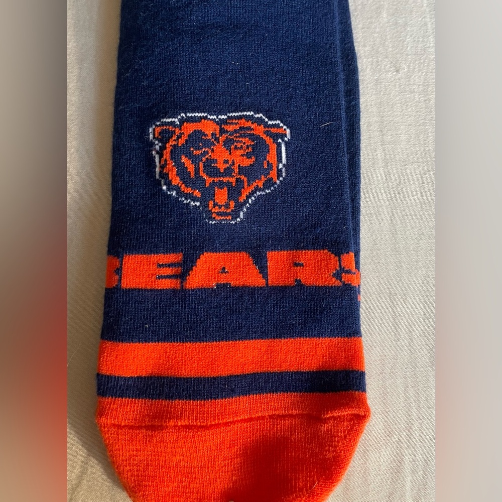 NFL Khalil Mack Bears Blue and Orange Socks - Picture 4 of 6
